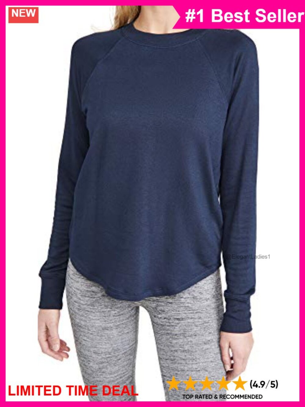 Women's Warm Up Pullover Sweatshirt Lightweight Fleece Crew Neck